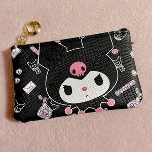 Kuromi Black Zippered Pouch Bag - NWOT